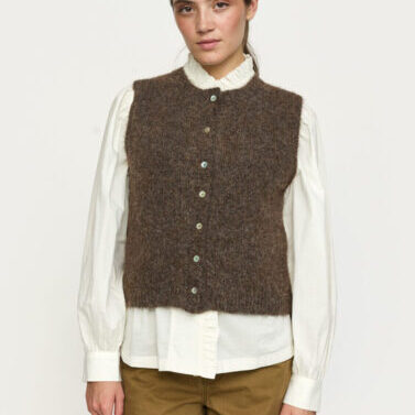 SR525-207 - SRCamilla Vest Knit - 915 Demitasse Melange - Extra 0