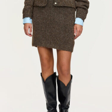 SR526-210 - SRCamilla Skirt Knit - 915 Demitasse Melange - Extra 0